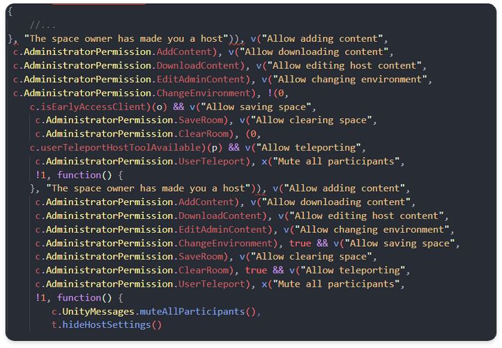 Host Settings (pro) normal flow